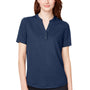 North End Womens Replay Recycled Moisture Wicking Short Sleeve Polo Shirt - Classic Navy Blue