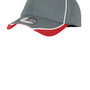 New Era Mens Moisture Wicking Stretch Fit Hat - Graphite Grey/Red/White