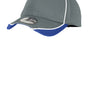 New Era Mens Moisture Wicking Stretch Fit Hat - Graphite Grey/Royal Blue/White