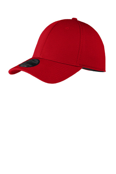 New Era NE1090 Mens Moisture Wicking Stretch Fit Hat Red Front