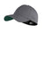New Era NE1100 Mens Stretch Fit Hat Graphite Grey/Dark Green Front