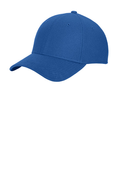 New Era NE1121 Mens Moisture Wicking Stretch Fit Hat Royal Blue Front