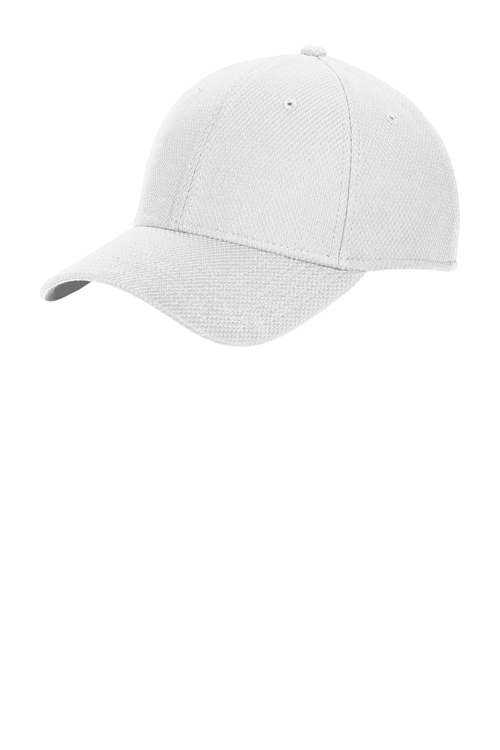 New Era NE1121 Mens Moisture Wicking Stretch Fit Hat White Front