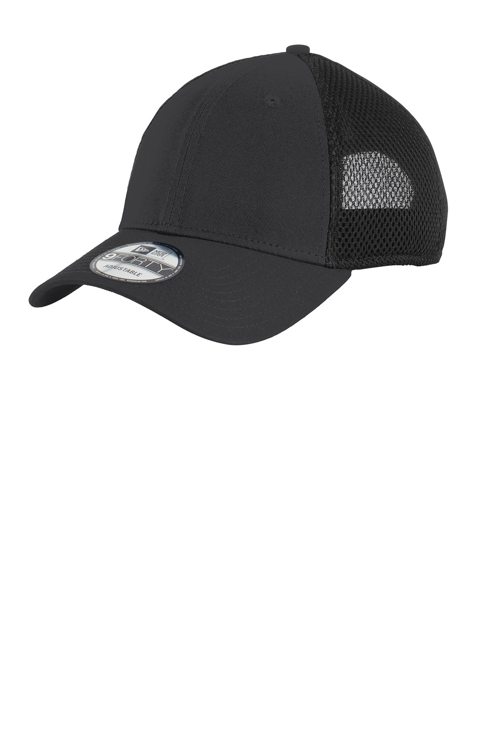 New Era NE204 Mens Adjustable Hat Black Front