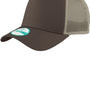 New Era Mens Adjustable Trucker Hat - Chocolate Brown/Khaki