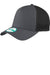 New Era NE205 Mens Adjustable Trucker Hat Graphite Grey/Black Front