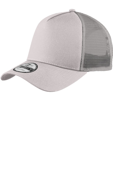 New Era NE205 Mens Adjustable Trucker Hat Grey Front