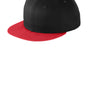 New Era Mens Adjustable Hat - Black/Scarlet Red