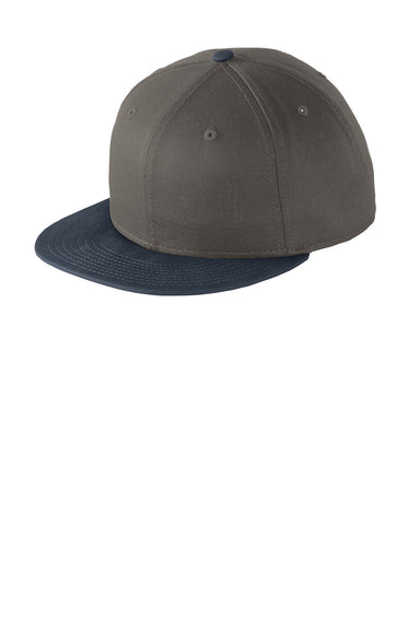New Era NE400 Mens Adjustable Hat Charcoal Grey/Navy Blue Front