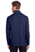North End NE400 Mens Jaq Performance Moisture Wicking Long Sleeve Polo Shirt Navy Blue Back