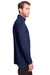 North End NE400 Mens Jaq Performance Moisture Wicking Long Sleeve Polo Shirt Navy Blue Side