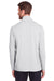 North End NE400 Mens Jaq Performance Moisture Wicking Long Sleeve Polo Shirt Platinum Grey Back