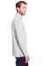 North End NE400 Mens Jaq Performance Moisture Wicking Long Sleeve Polo Shirt Platinum Grey Side