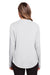 North End NE400W Womens Jaq Performance Moisture Wicking Long Sleeve Polo Shirt Platinum Grey Back