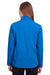 North End NE401W Womens Quest Performance Moisture Wicking 1/4 Zip Sweatshirt Olympic Blue/Carbon Grey Back