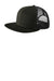 New Era NE403 Mens Adjustable Trucker Hat Black Front