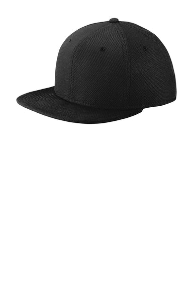 New Era NE404 Mens Moisture Wicking Adjustable Hat Black Front