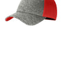 New Era Mens Stretch Fit Hat - Scarlet Red/Heather Shadow Grey