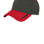 New Era Mens Stretch Fit Hat - Heather Black/Scarlet Red - Closeout