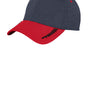 New Era Mens Stretch Fit Hat - Heather Navy Blue/Red - Closeout