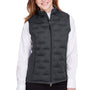 North End Womens Pioneer Hybrid Waterproof Full Zip Vest - Carbon Grey/Black