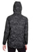 North End NE711W Womens Rotate Reflective Water Resistant Full Zip Hooded Jacket Black/Carbon Grey Back