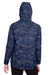North End NE711W Womens Rotate Reflective Water Resistant Full Zip Hooded Jacket Navy Blue/Carbon Grey Back