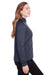 North End NE712W Womens Flux 2.0 Fleece Water Resistant Full Zip Jacket Navy Blue/Carbon Grey Side