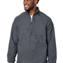 North End Mens Aura Sweater Fleece 1/4 Zip Sweatshirt - Carbon Grey