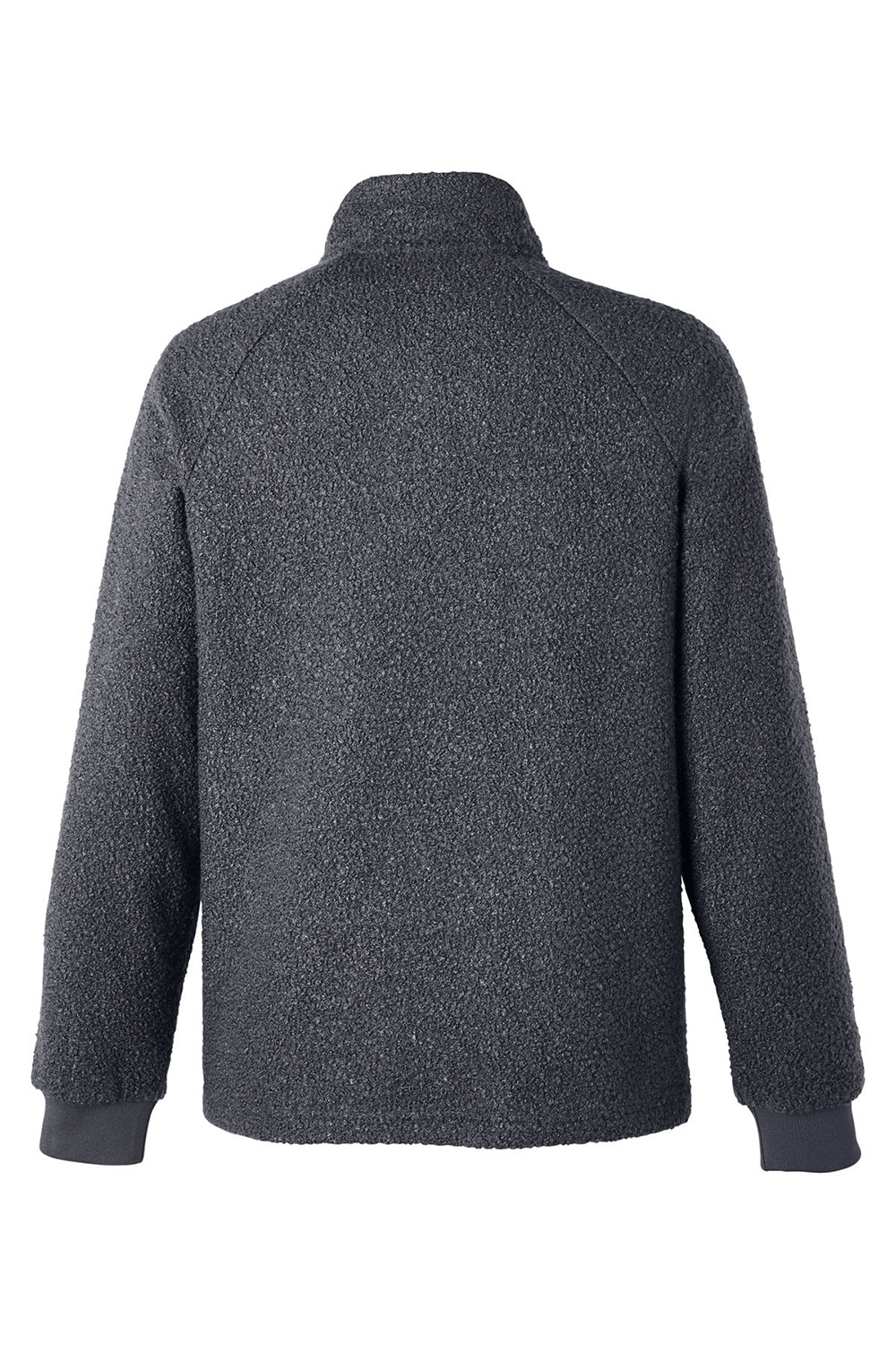 North End NE713 Mens Aura Sweater Fleece 1/4 Zip Sweatshirt Carbon Grey Flat Back