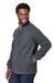 North End NE713 Mens Aura Sweater Fleece 1/4 Zip Sweatshirt Carbon Grey 3Q