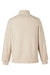 North End NE713 Mens Aura Sweater Fleece 1/4 Zip Sweatshirt Heather Oatmeal/Teak Flat Back