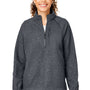 North End Womens Aura Sweater Fleece 1/4 Zip Sweatshirt - Carbon Grey