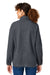 North End NE713W Womens Aura Sweater Fleece 1/4 Zip Sweatshirt Carbon Grey Back