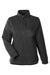 North End NE713W Womens Aura Sweater Fleece 1/4 Zip Sweatshirt Black Flat Front