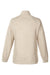 North End NE713W Womens Aura Sweater Fleece 1/4 Zip Sweatshirt Heather Oatmeal/Teak Flat Back