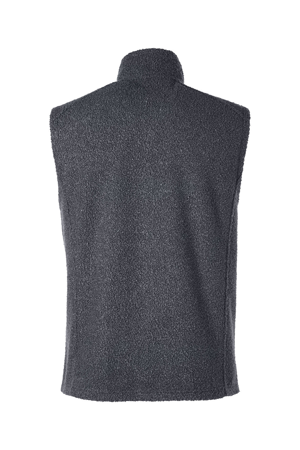 North End NE714 Mens Aura Sweater Fleece Full Zip Vest Carbon Grey Flat Back