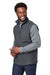 North End NE714 Mens Aura Sweater Fleece Full Zip Vest Carbon Grey 3Q