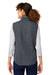 North End NE714W Womens Aura Sweater Fleece Full Zip Vest Carbon Grey Back