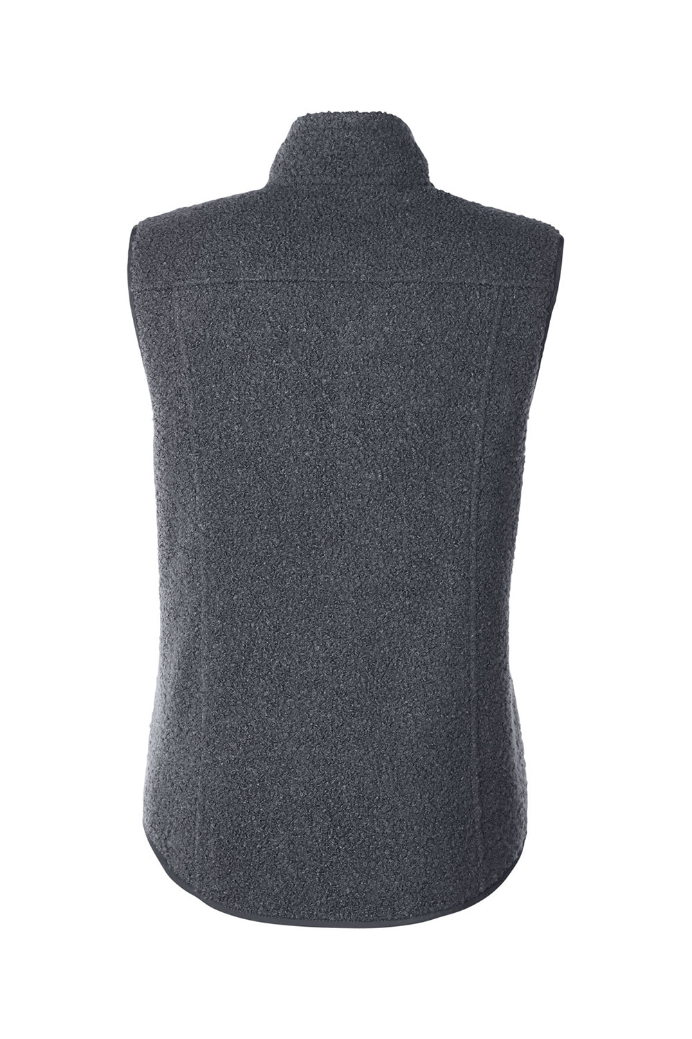 North End NE714W Womens Aura Sweater Fleece Full Zip Vest Carbon Grey Flat Back