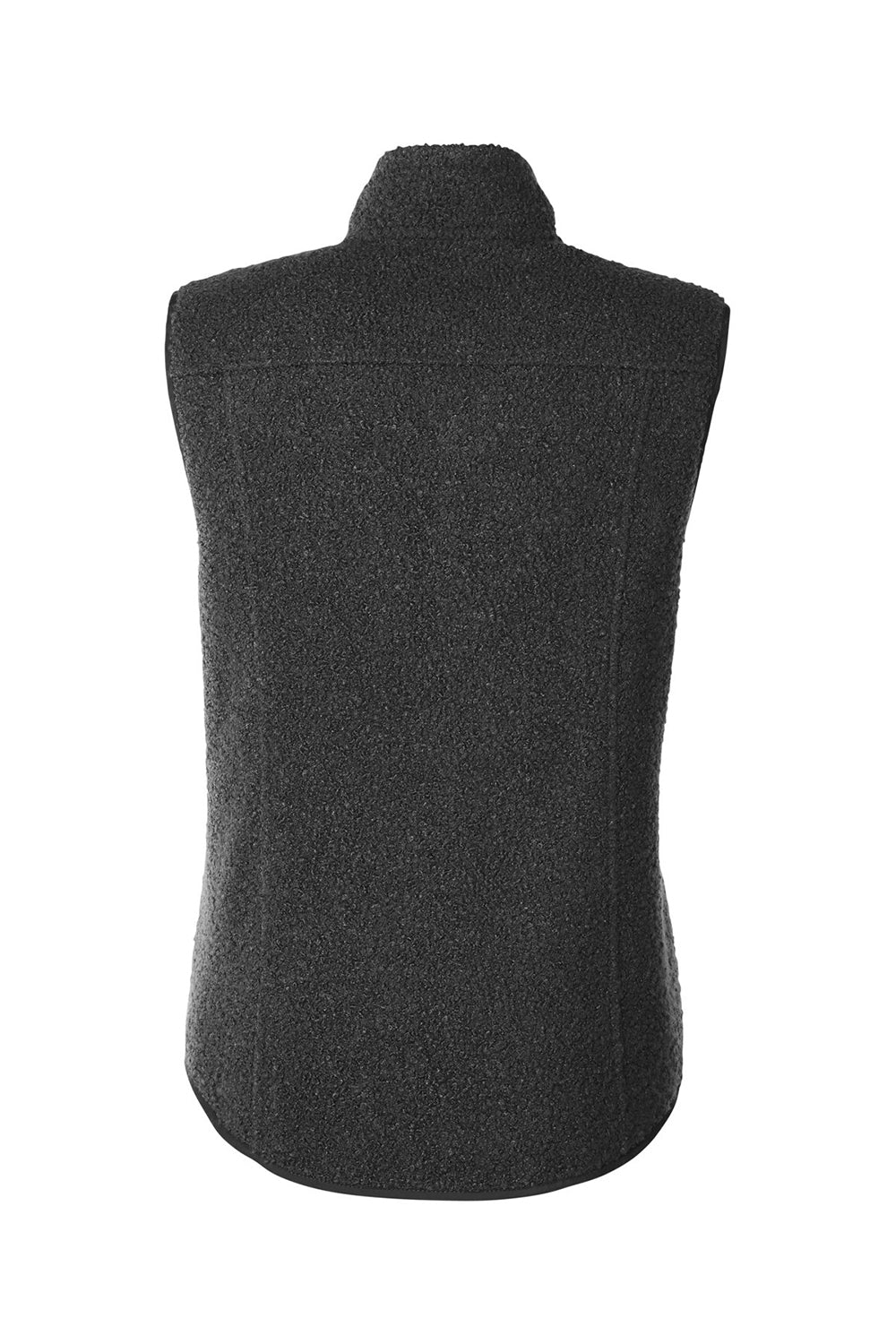 North End NE714W Womens Aura Sweater Fleece Full Zip Vest Black Flat Back