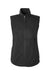 North End NE714W Womens Aura Sweater Fleece Full Zip Vest Black Flat Front
