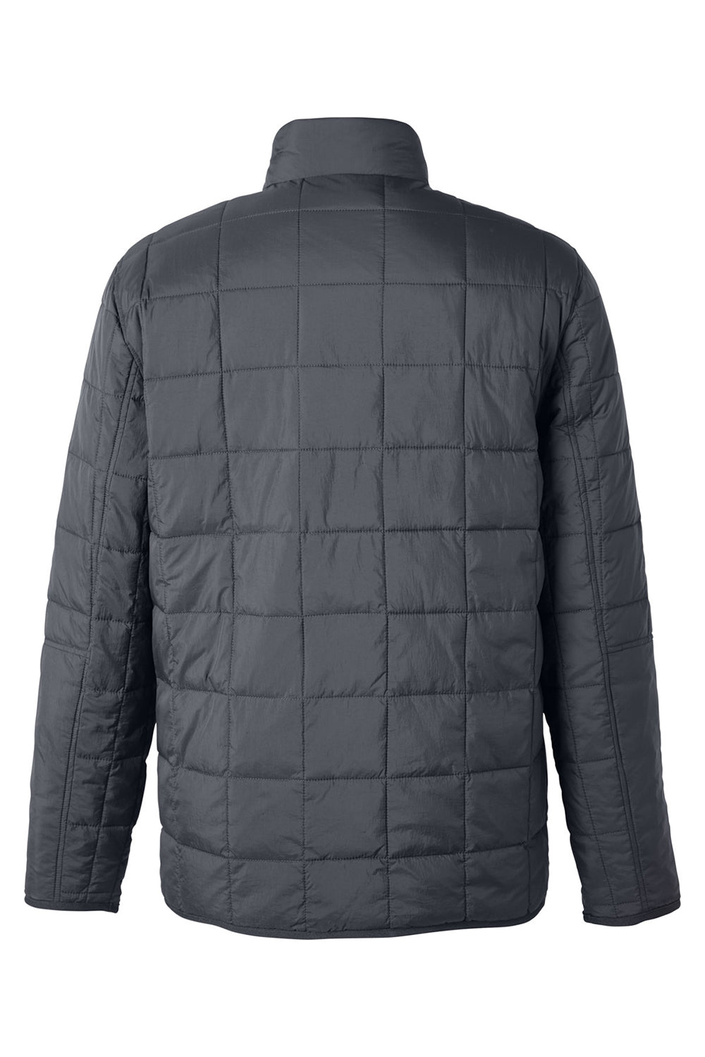 North End NE721 Mens Aura Fleece Lined Full Zip Jacket Carbon Grey Flat Back
