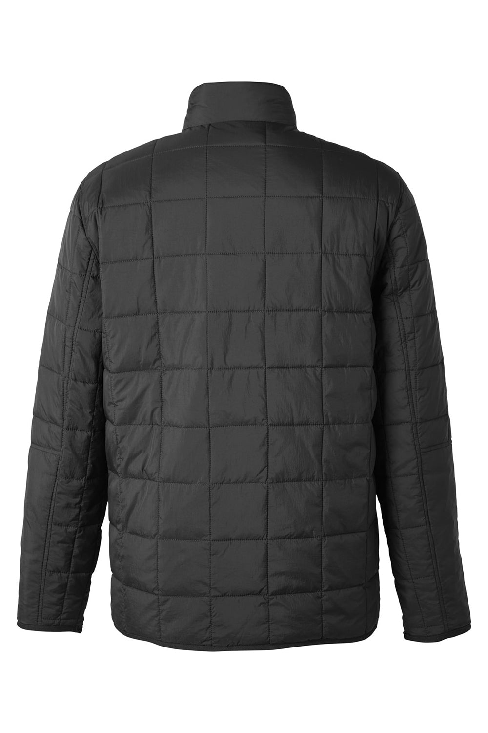 North End NE721 Mens Aura Fleece Lined Full Zip Jacket Black Flat Back