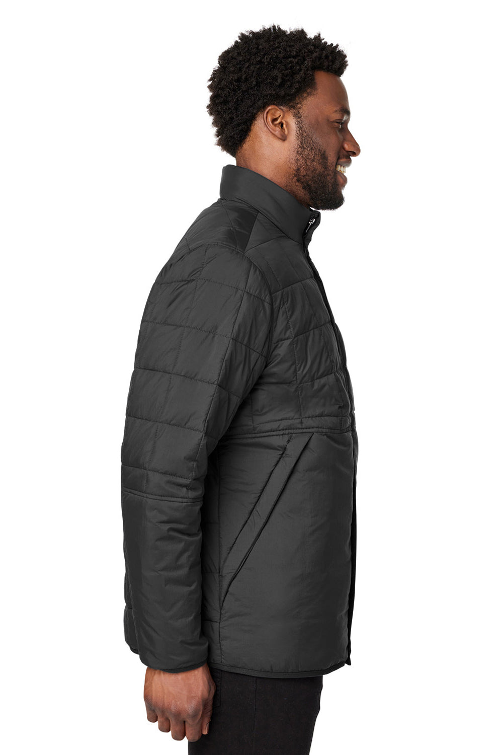 North End NE721 Mens Aura Fleece Lined Full Zip Jacket Black Side