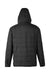 North End NE722 Mens Aura Packable Hooded Anorak Jacket Black Flat Back