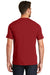 New Era NEA100 Mens Heritage Short Sleeve Crewneck T-Shirt Crimson Red Back