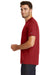 New Era NEA100 Mens Heritage Short Sleeve Crewneck T-Shirt Crimson Red Side