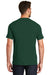 New Era NEA100 Mens Heritage Short Sleeve Crewneck T-Shirt Forest Green Back