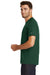 New Era NEA100 Mens Heritage Short Sleeve Crewneck T-Shirt Forest Green Side